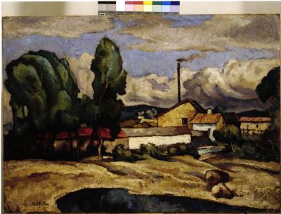 pictură de șevalet - Bălțatu, Adam; Margine de oraș