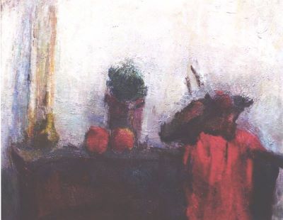 pictură de șevalet - Grigorescu, Lucian; Natură statică cu cactus