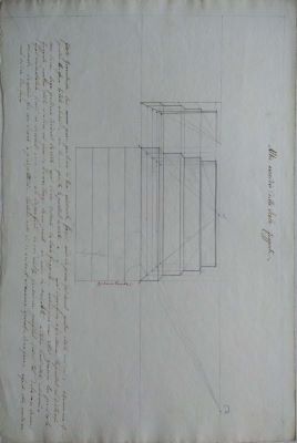 schiță - Tattarescu, Gheorghe; Studiu de perspectivă - scară