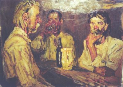 pictură de șevalet - Schweitzer-Cumpăna, Rudolf; Țărani
