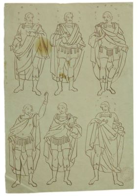 schiță - Tattarescu, Gheorghe; Studiu de personaje biblice