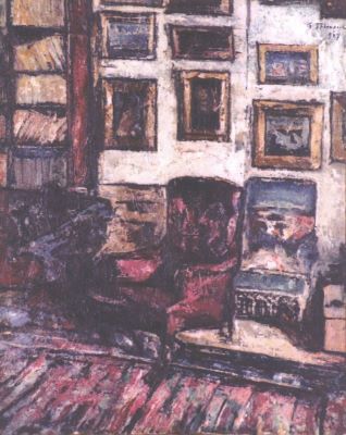 pictură de șevalet - Petrașcu, Gheorghe; Interior