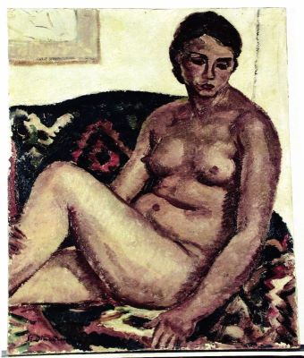 pictură de șevalet - Dimitrescu, Ștefan; Nud așezat