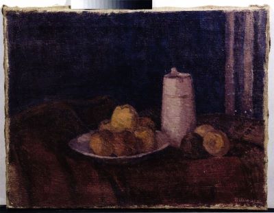 pictură de șevalet - Almășanu, Virgil; Natură moartă cu fructe