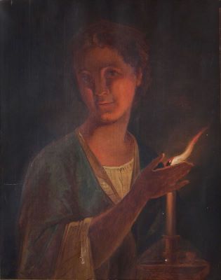 pictură de șevalet - Tattarescu, Gheorghe; Efect de lumină