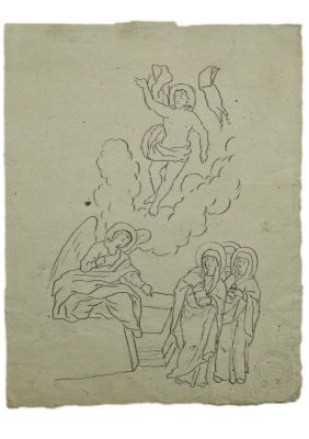 schiță - Tattarescu, Gheorghe; Compozitie religioasa - Înălțarea