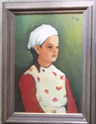 pictură de șevalet - Tonitza, Nicolae; Fată cu basma