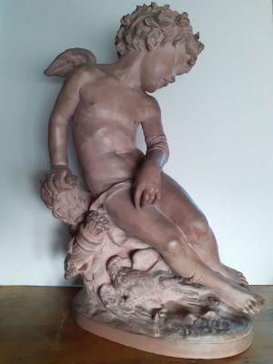 ronde-bosse - Carpeaux, Jean-Baptiste; Amor rănit
