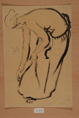 desen - Tonitza, Nicolae; Semi-nud