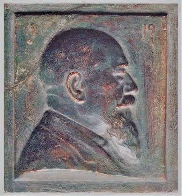 basorelief - Storck, Frederic; Portret de bărbat