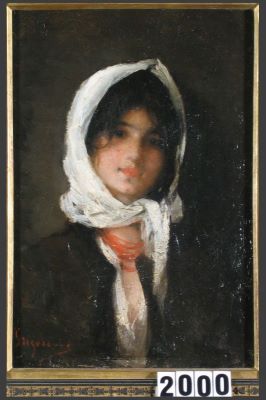 pictură de șevalet - Grigorescu, Nicolae; Cap de țigancă