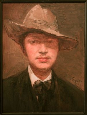 pictură de șevalet - Schullerus, Fritz; Autoportret