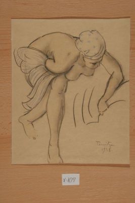 desen - Tonitza, Nicolae; Nud aplecat