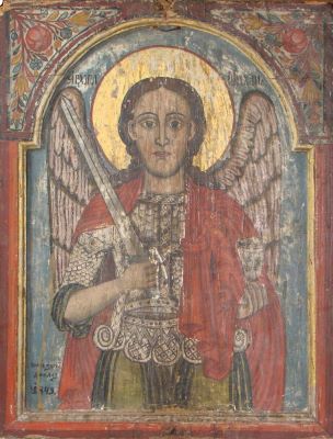 icoană - Ioan Morar din Laz; Arhanghelul Mihail