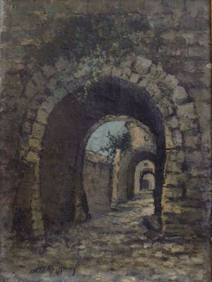 pictură de șevalet - Marin, Filip; Poarta veche