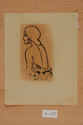 desen - Tonitza, Nicolae; Studiu de femeie