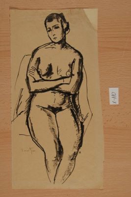 desen - Tonitza, Nicolae; Nud șezând