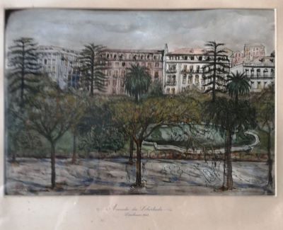 desen - Cuțescu-Storck, Cecilia; Avenida da Liberdade, Lisabona