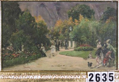 pictură de șevalet - Aman, Theodor; Parc