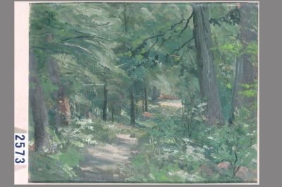 pictură de șevalet - Andreescu, Ion; Drum în pădure