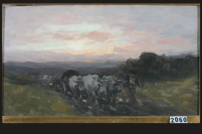 pictură de șevalet - Grigorescu, Nicolae; Dimineața după ploaie