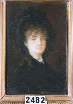 pictură de șevalet - Grigorescu, Nicolae; Cap de femeie