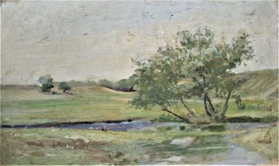 pictură de șevalet - Satmary, Alexandru Carol; În luncă