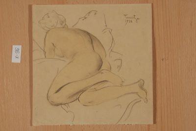 desen - Tonitza, Nicolae; Nud culcat