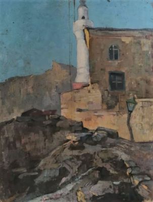 pictură de șevalet - Satmary, Alexandru Carol; Așezare orientală