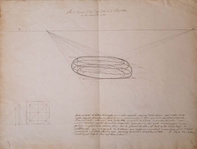 schiță - Tattarescu, Gheorghe; Studiu de perspectivă