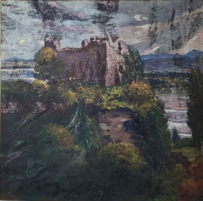 pictură de șevalet - Băncilă, Octav; Cetatea Neamțului