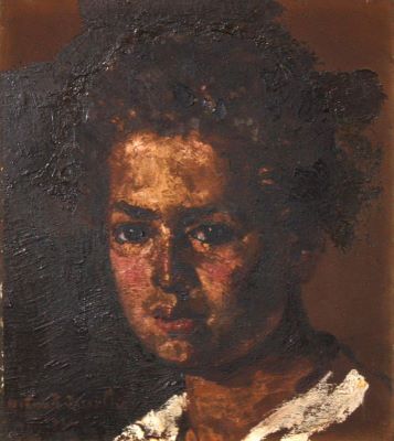 pictură de șevalet - Băncilă, Octav; Cap de copil
