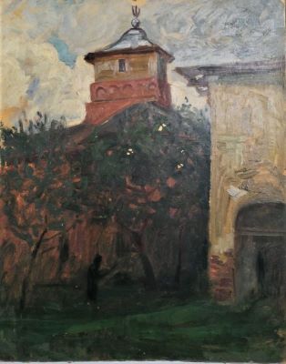 pictură de șevalet - Satmary, Alexandru Carol; Clopotniță