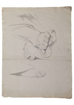 schiță - Tattarescu, Gheorghe; Studiu de picioare