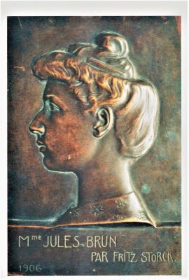 basorelief - Storck, Frederic; Doamna Jules Brun