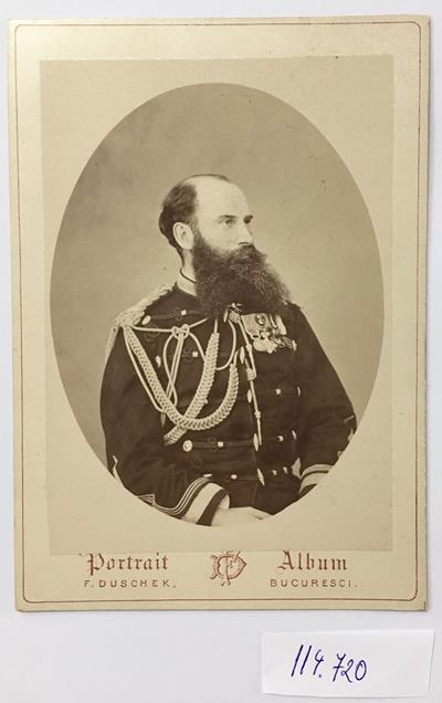 fotografie sepia - Duschek, Franz; colonelul Constantin Moret de Blaremberg