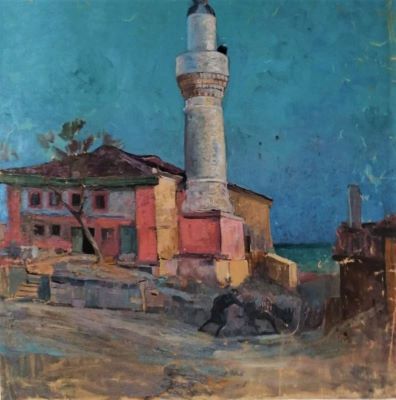 pictură de șevalet - Satmary, Alexandru Carol; Minaret