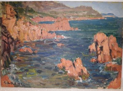pictură de șevalet - Loghi, Kimon; Capul Caliacra