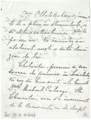scrisoare - Marghiloman, Alexandru (1854-1925); Alexandru Marghiloman către Colonelul Casei Reginei Elisabeta a României