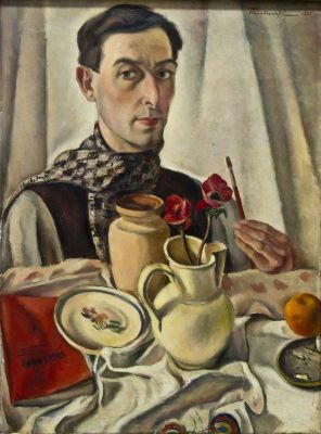 pictură de șevalet - Papatriandafil, Tache; Autoportret