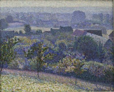 pictură de șevalet - Mützner, Samuel; Vedere din Giverny (dimineața)