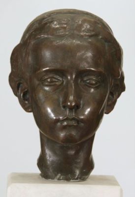 sculptură mică - Anghel, Gheorghe; Cap de fată