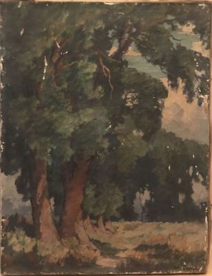 pictură de șevalet - Popescu, Ștefan; Stejari