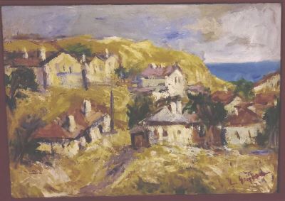 pictură de șevalet - Grigorescu, Lucian; Peisaj la Cassis