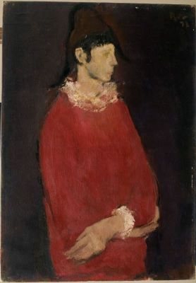 pictură de șevalet - Baba, Corneliu; Arlechin în roșu