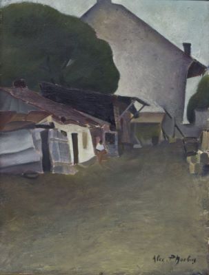pictură de șevalet - Phoebus, Alexandru; Peisaj rustic