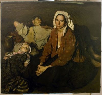 pictură de șevalet - Baba, Corneliu; Odihnă la câmp (din seria „1907”)