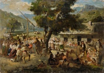 pictură de șevalet - Grigorescu, Nicolae; Horă