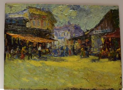 pictură de șevalet - Ioanid, Pan (Pandele); În piață