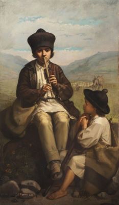 pictură de șevalet - Henția, Sava; Ciobănaș